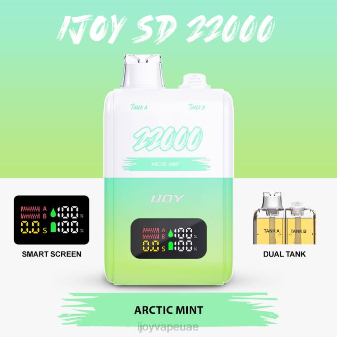 iJOY SD 22000 يمكن التخلص منه 64HJ146 النعناع القطبي الشمالي | iJOY Vape Flavors