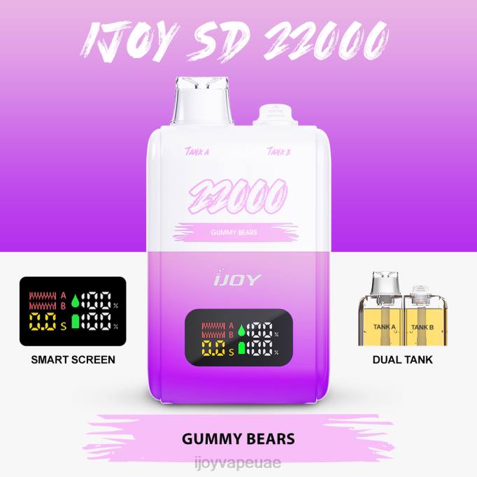 iJOY SD 22000 يمكن التخلص منه 64HJ154 الدببة الصمغية | iJOY Vape Disposable