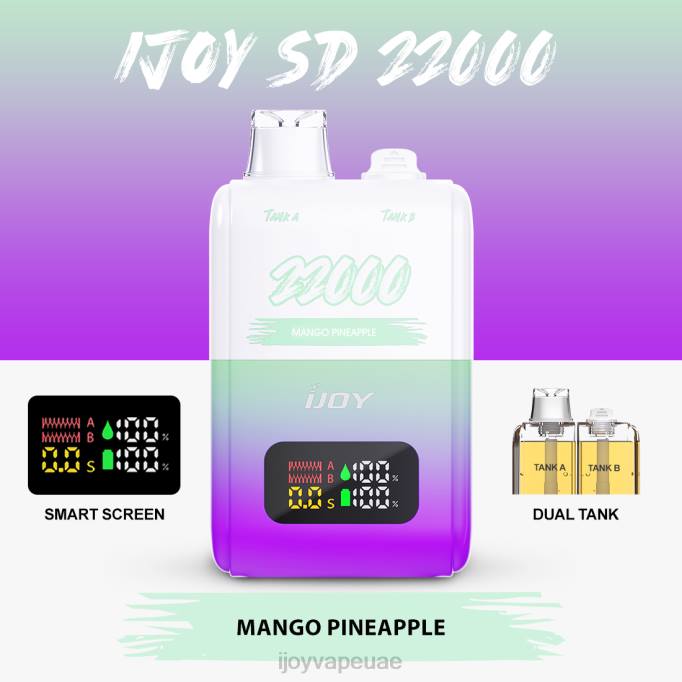 iJOY SD 22000 يمكن التخلص منه 64HJ157 مانجو اناناس | iJOY Vapes Online