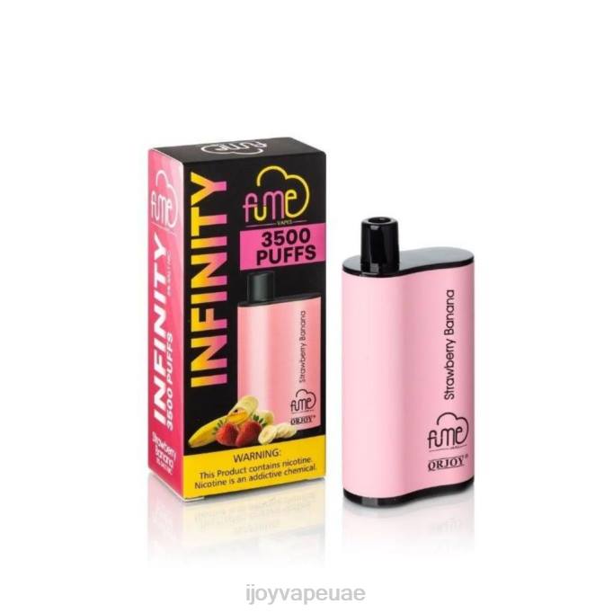 iJOY Fume Infinity المتاح 3500 نفخة | 12 مل 64HJ107 الموز بالفراولة | iJOY Vapes Online